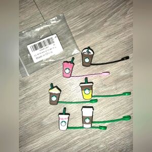 Starbucks Straw Toppers (6pcs) NWT